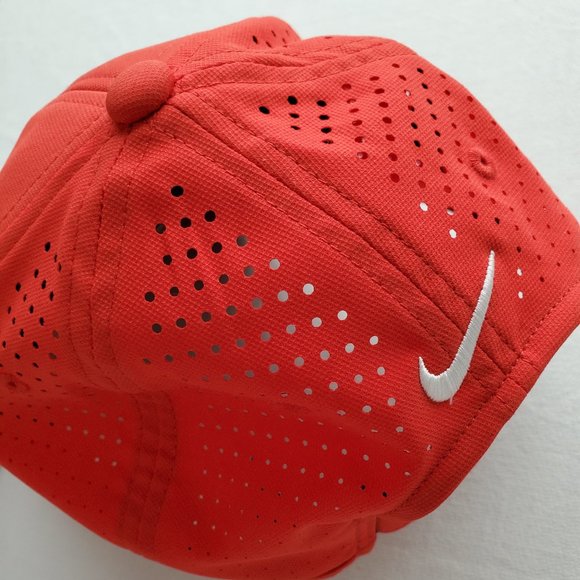 Nike Golf Hat Red Lightweight Breathable Adjustable - Picture 5 of 7